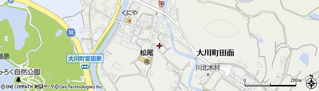 香川県さぬき市大川町田面59周辺の地図