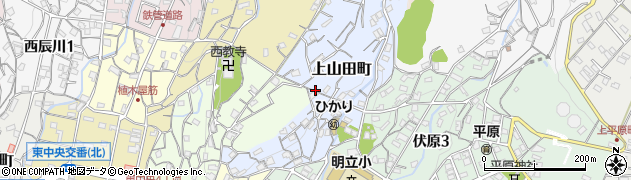 広島県呉市上山田町周辺の地図
