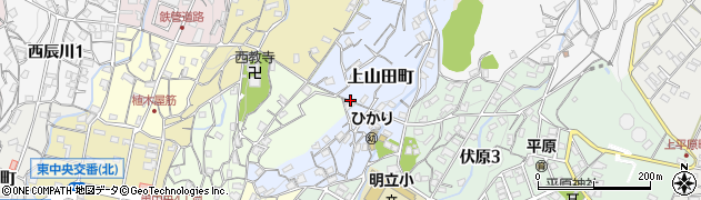 広島県呉市上山田町周辺の地図