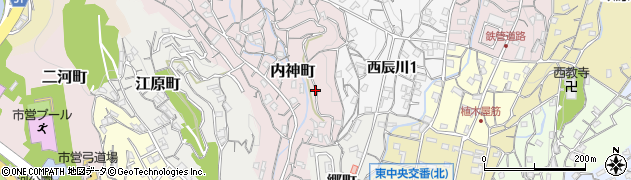 広島県呉市内神町23周辺の地図