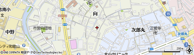 和歌山県和歌山市向268周辺の地図