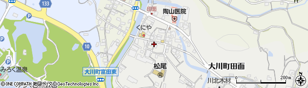 香川県さぬき市大川町田面105周辺の地図