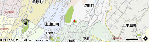 望地公園周辺の地図