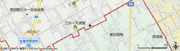 香川県丸亀市原田町810周辺の地図