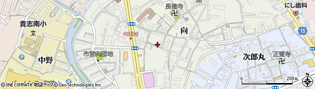 和歌山県和歌山市向254周辺の地図