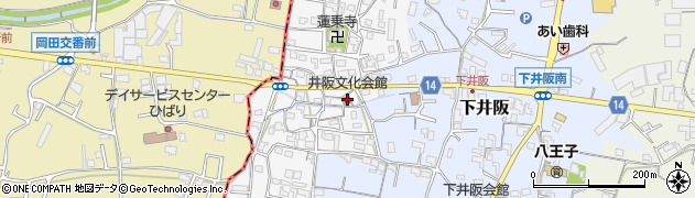 紀の川市立会館井阪文化会館周辺の地図