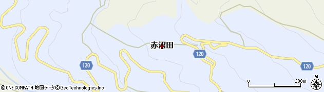 和歌山県紀の川市赤沼田周辺の地図