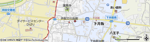 和歌山県紀の川市西井阪164周辺の地図