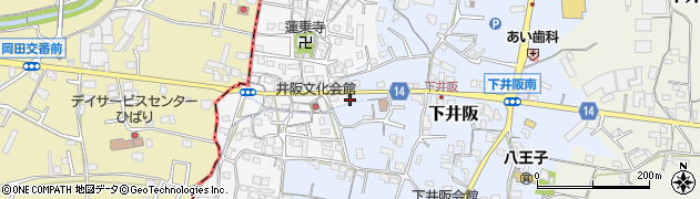 和歌山県紀の川市西井阪166周辺の地図