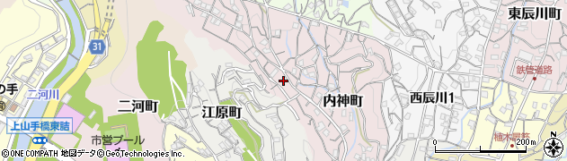 広島県呉市内神町4周辺の地図