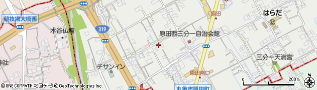 香川県丸亀市原田町1728周辺の地図
