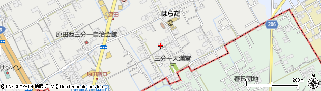 香川県丸亀市原田町2064周辺の地図