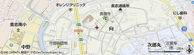 和歌山県和歌山市向136周辺の地図