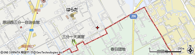 香川県丸亀市原田町1987周辺の地図