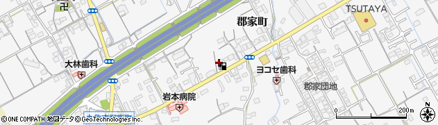 日本石油天野商事株式会社　サンテラスぐんげセルフＳＳ周辺の地図