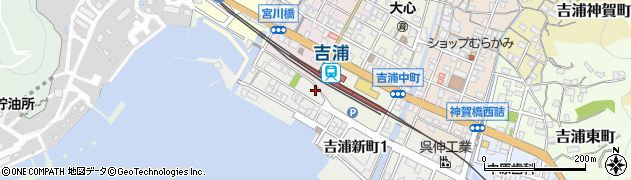 吉浦第1公園周辺の地図