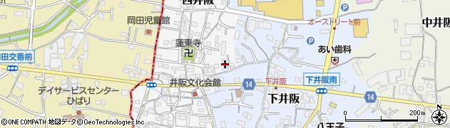 和歌山県紀の川市西井阪105周辺の地図
