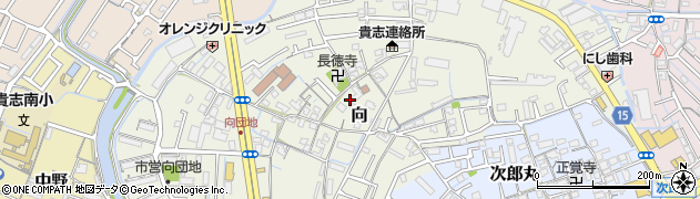 和歌山県和歌山市向133周辺の地図