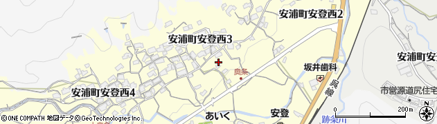 広島県呉市安浦町安登西3丁目周辺の地図