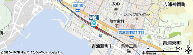 広島県呉市周辺の地図