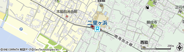 二里ケ浜駅周辺の地図