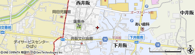 和歌山県紀の川市西井阪104周辺の地図