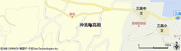 広島県江田島市沖美町高祖周辺の地図