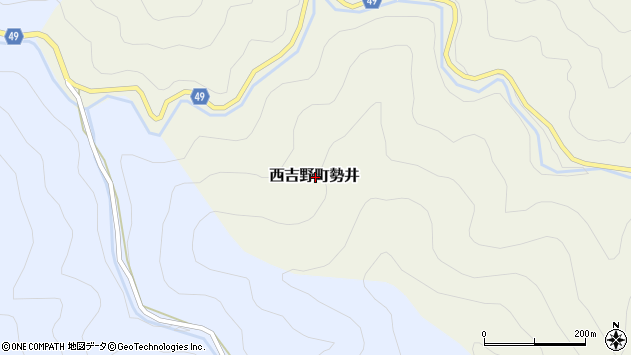〒637-0227 奈良県五條市西吉野町勢井の地図