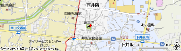 和歌山県紀の川市西井阪134周辺の地図