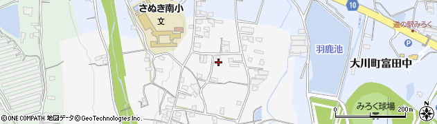 香川県さぬき市大川町南川152周辺の地図