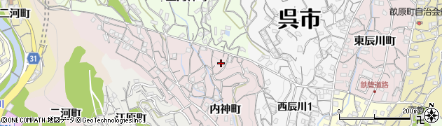 広島県呉市内神町19周辺の地図