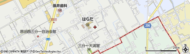 香川県丸亀市原田町2044周辺の地図