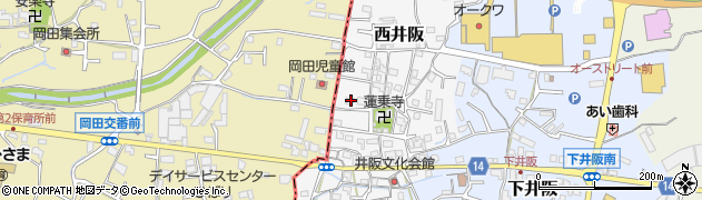 和歌山県紀の川市西井阪129周辺の地図