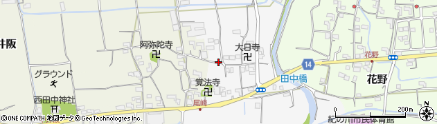 和歌山県紀の川市尾崎周辺の地図