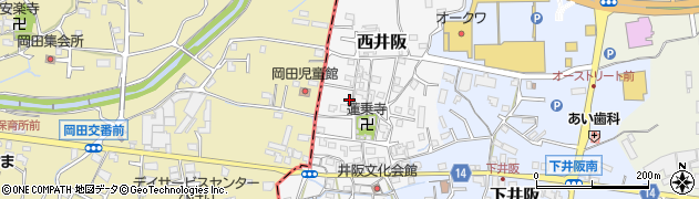 和歌山県紀の川市西井阪124周辺の地図