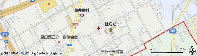 香川県丸亀市原田町2101周辺の地図