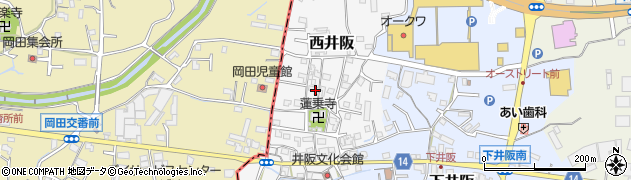 和歌山県紀の川市西井阪119周辺の地図