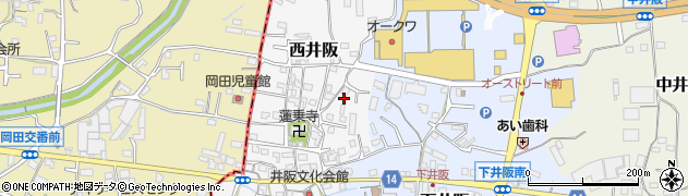 和歌山県紀の川市西井阪100周辺の地図
