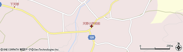天野小学校前周辺の地図