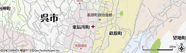 広島県呉市東辰川町周辺の地図