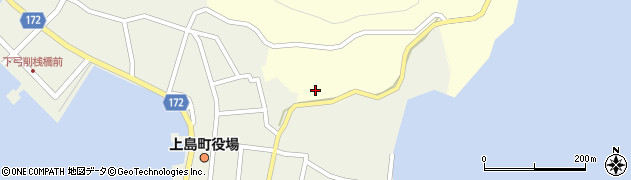 愛媛県上島町（越智郡）弓削藤谷周辺の地図
