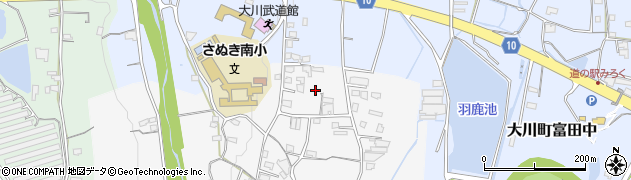 香川県さぬき市大川町南川165周辺の地図