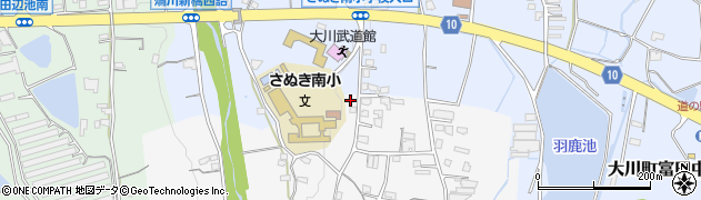 香川県さぬき市大川町南川64周辺の地図