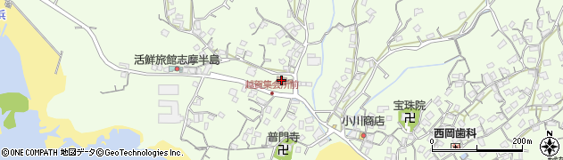 志摩市役所　越賀地区多目的集会施設周辺の地図