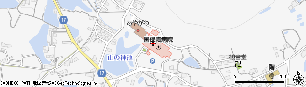 綾川町国民健康保険陶病院周辺の地図
