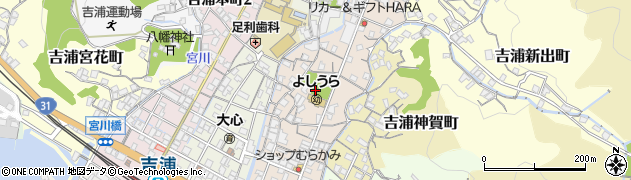 吉浦第2公園周辺の地図