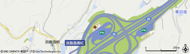 神戸淡路鳴門自動車道淡路島南パーキングエリア上り線インフォメーション周辺の地図