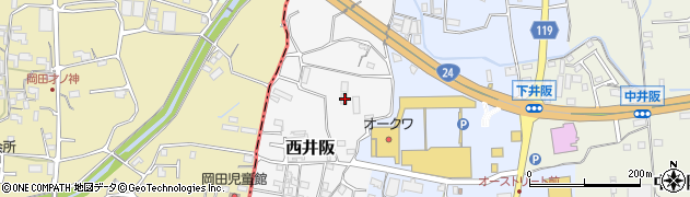 和歌山県紀の川市西井阪51周辺の地図