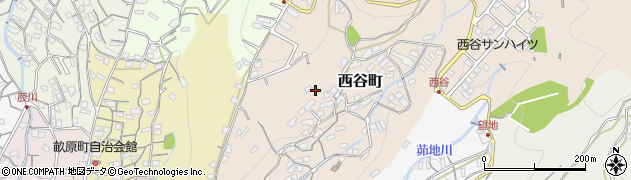 広島県呉市西谷町周辺の地図