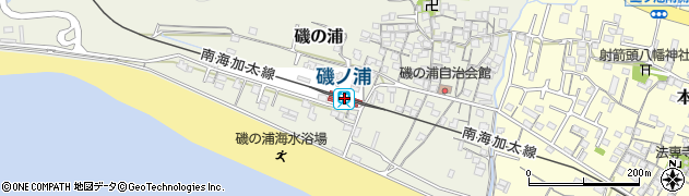 磯ノ浦駅周辺の地図